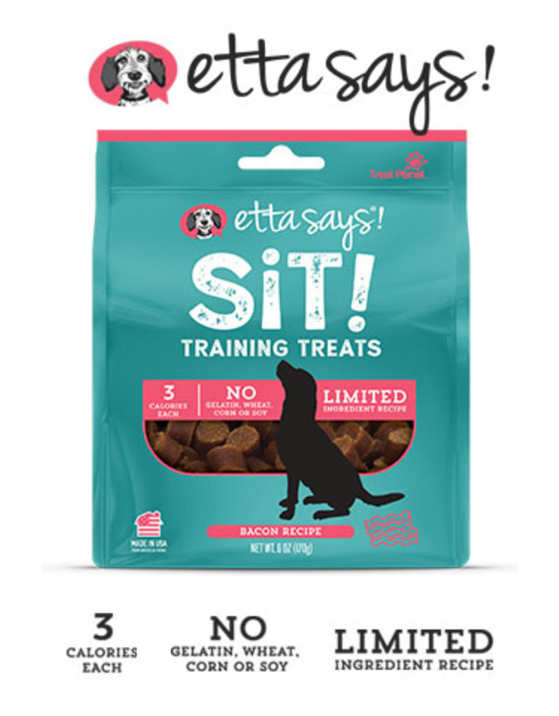 Etta Says Etta Says Sit! Dog Training Treats Bacon 6 oz