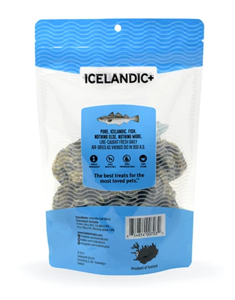 IcelandicPLUS Icelandic+ Dog Treats | Cod Skin Rolls 3 oz