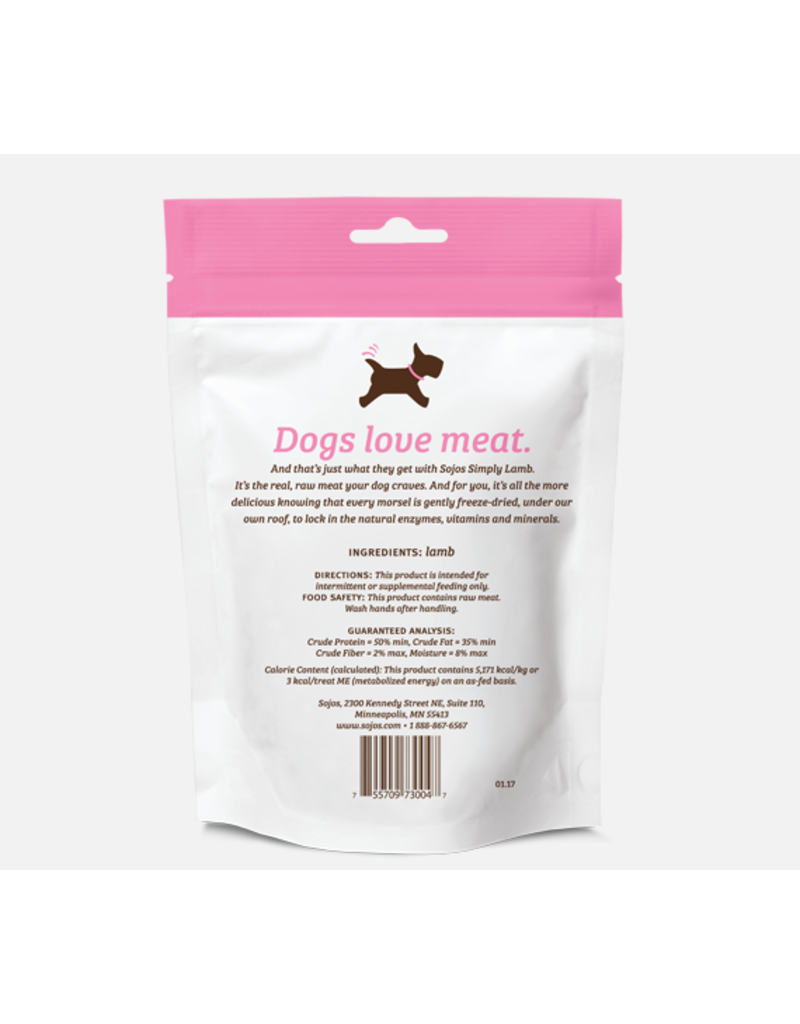 Sojo's Sojo's Freeze Dried Dog Treats Simply Lamb 4 oz