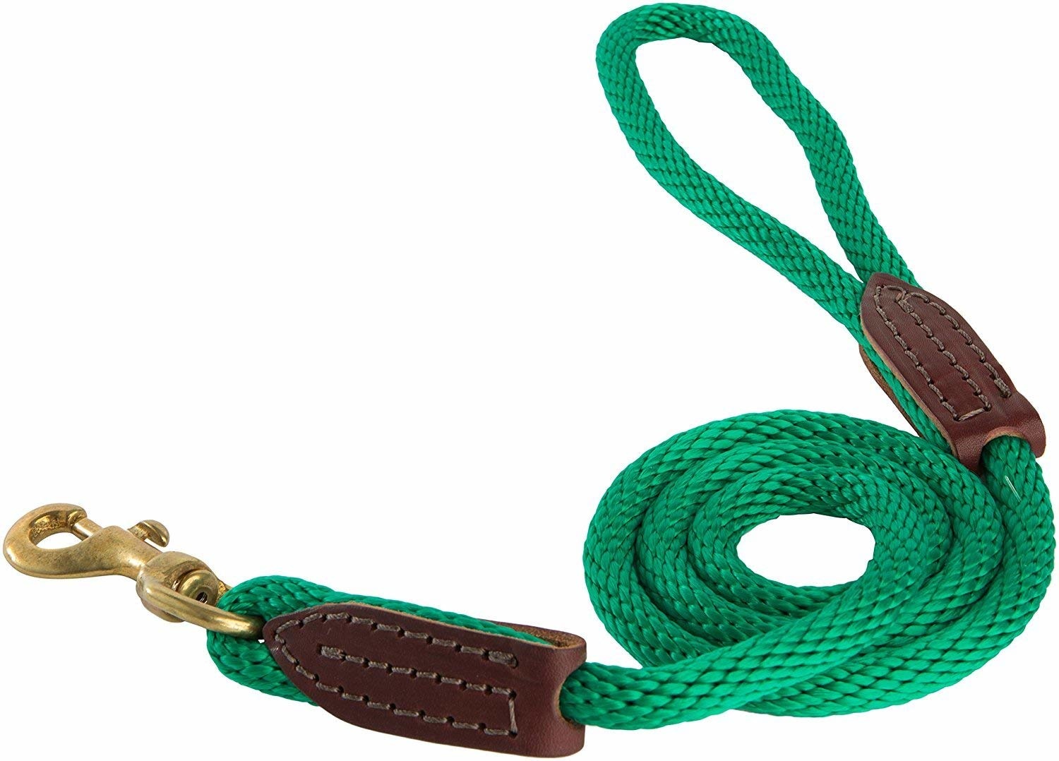 Green rope dog lead Clearance