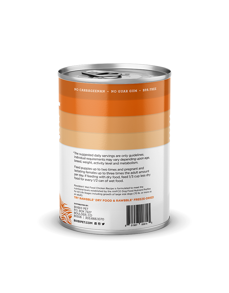 rawbble canned dog food