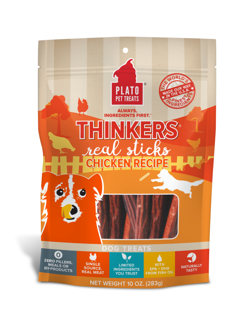 Plato Plato Thinkers Dog Treats Chicken 18 oz