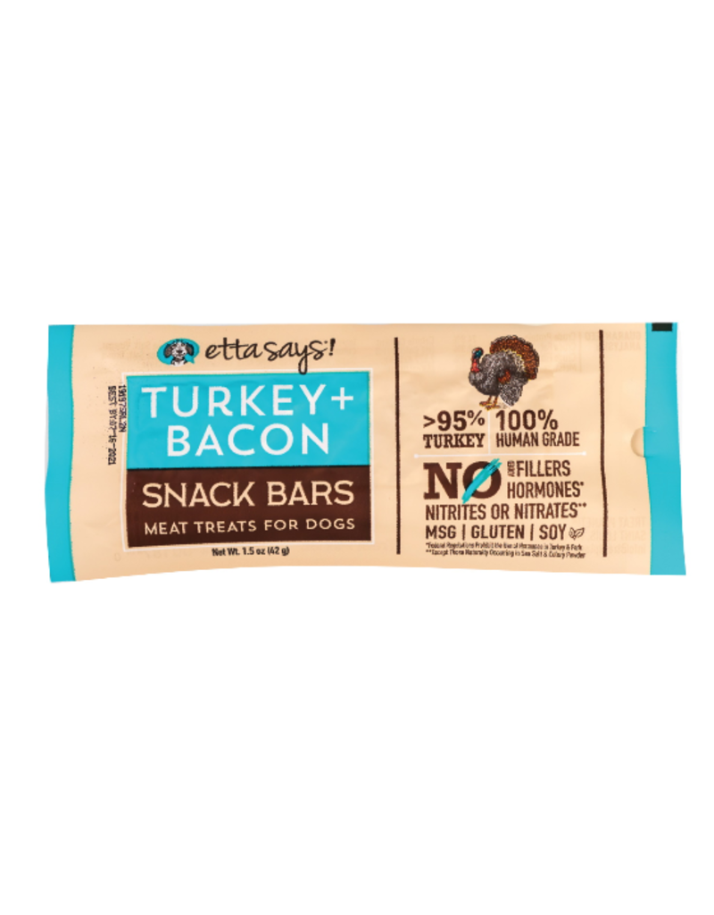 Etta Says Etta Says Snack Bar Dog Treats | Turkey & Bacon 1.5 oz single