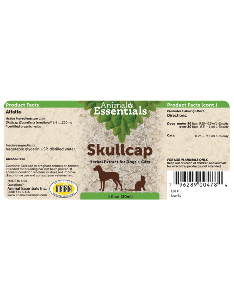 Animal Essentials Animal Essentials Supplements | Skullcap 2 oz