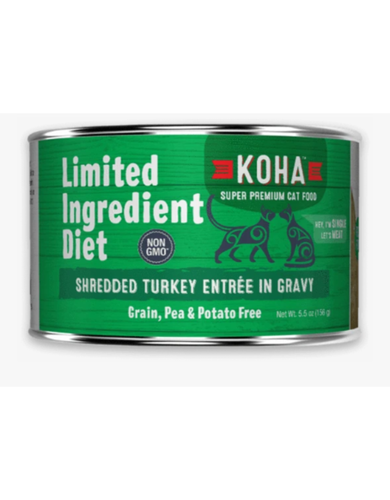 Koha Koha LID Premium Cat Food | Shredded Turkey 5.5 oz single