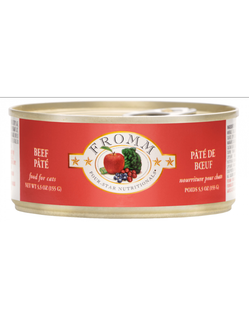 Fromm Fromm Four Star Canned Cat Food Beef Pate 5.5 oz single
