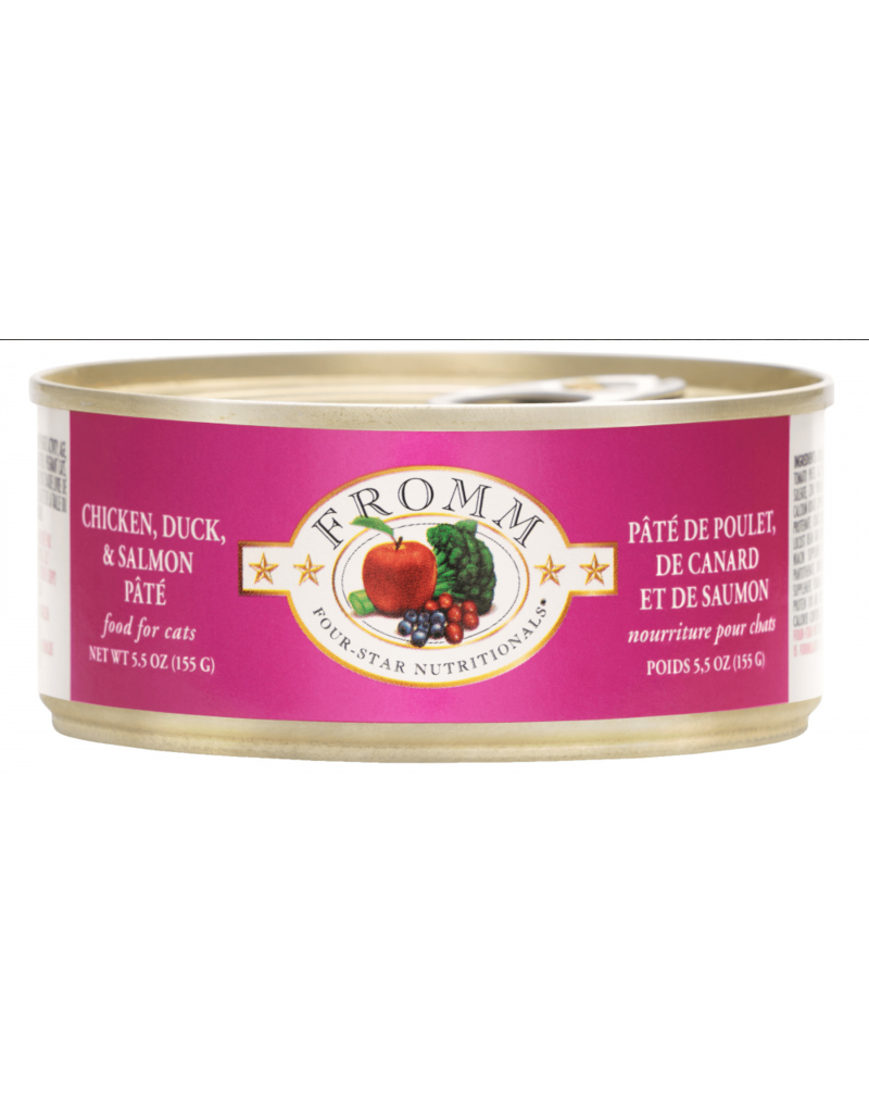 Fromm Fromm Four Star Canned Cat Food Chicken, Duck & Salmon Pate 5.5 oz single