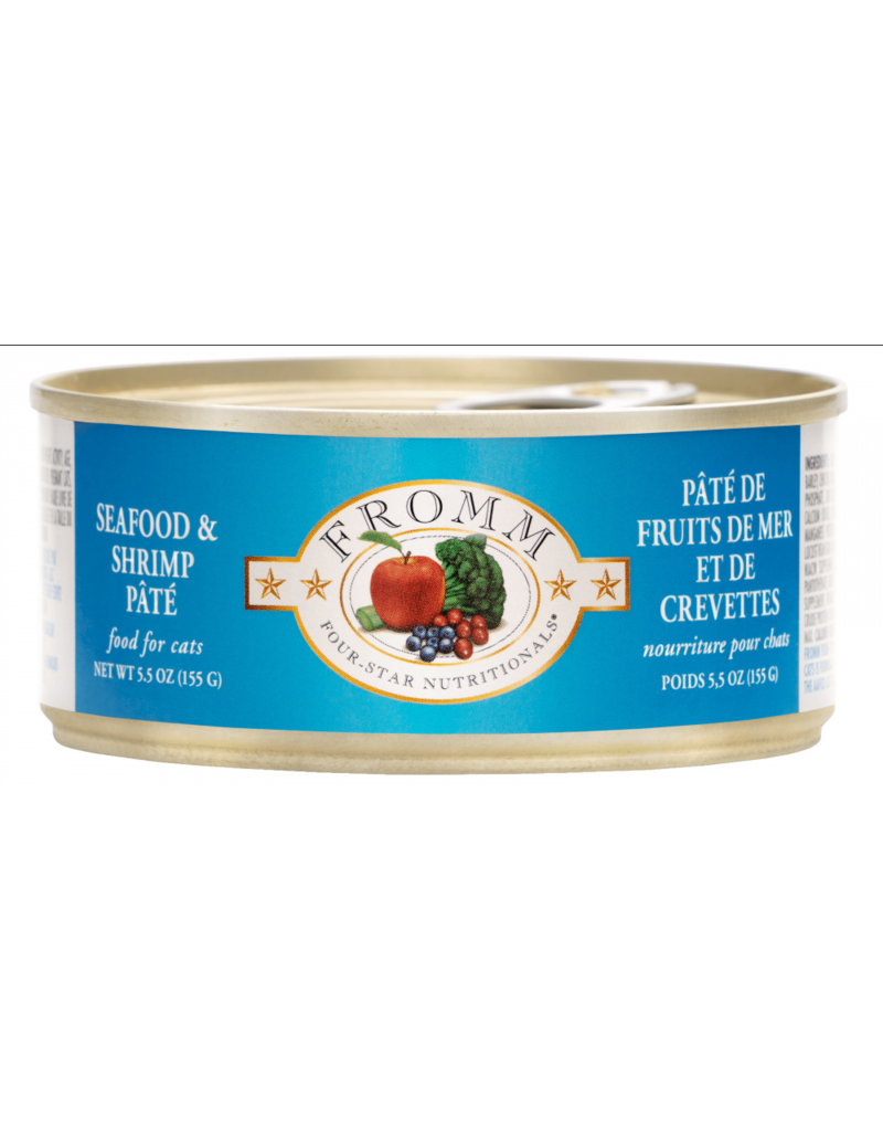 Fromm Fromm Four Star Canned Cat Food Seafood & Shrimp Pate 5.5 oz single