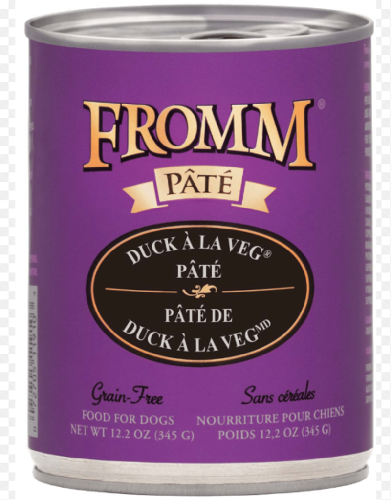 Fromm Fromm Gold Canned Dog Food CASE Duck a La Veg Pate 12.2 oz