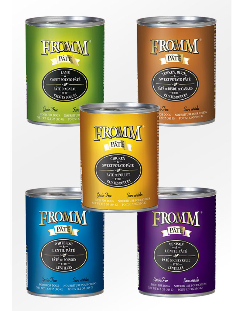 Fromm Fromm Gold Canned Dog Food | Whitefish & Lentil Pate 12.2 oz CASE