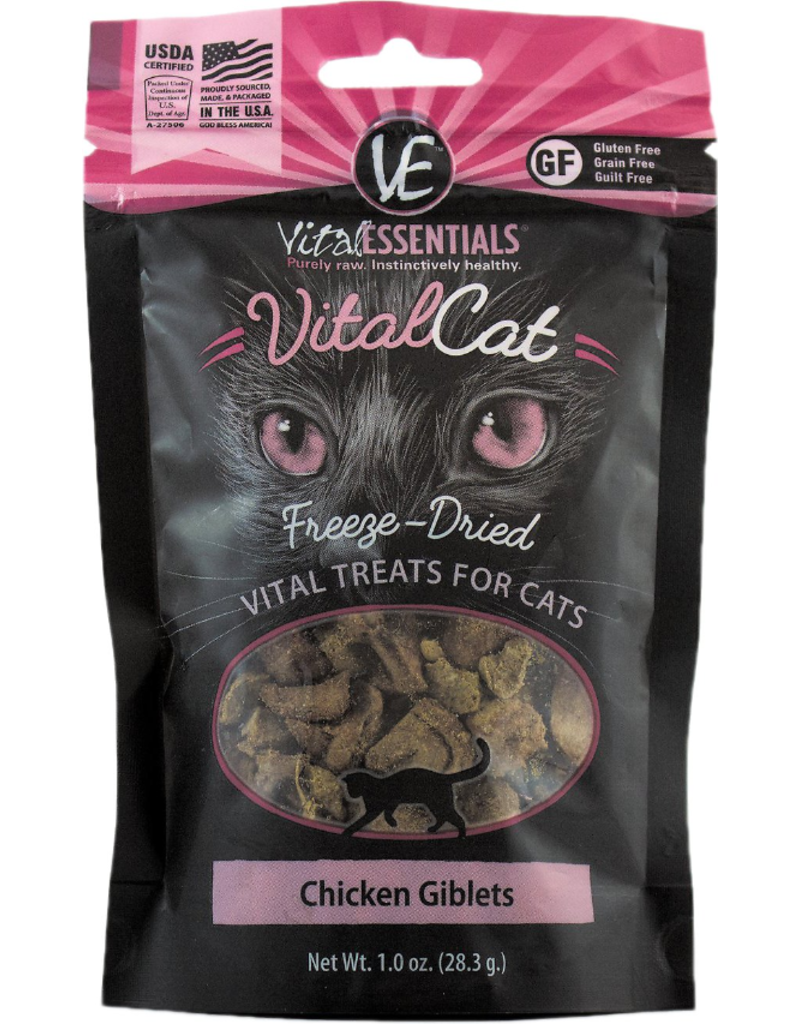 Vital Essentials Freeze Dried Cat Treat Chicken Giblet The Pet Beastro The Pet Beastro