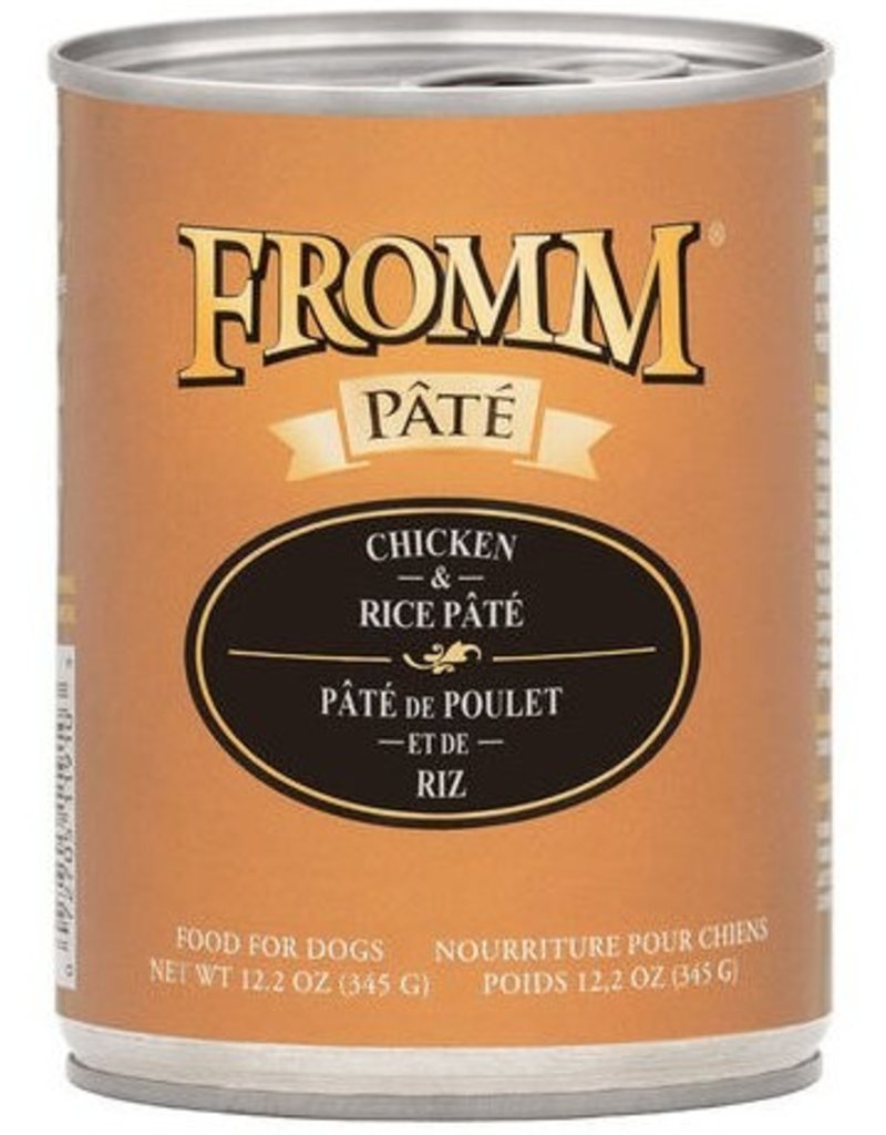 Fromm Fromm Gold Canned Dog Food | Chicken & Rice Pate 12.2 oz CASE