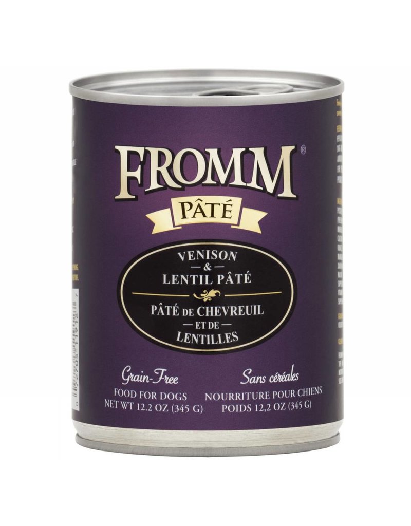 Fromm Fromm Gold Canned Dog Food | Venison & Lentil Pate 12.2 oz CASE