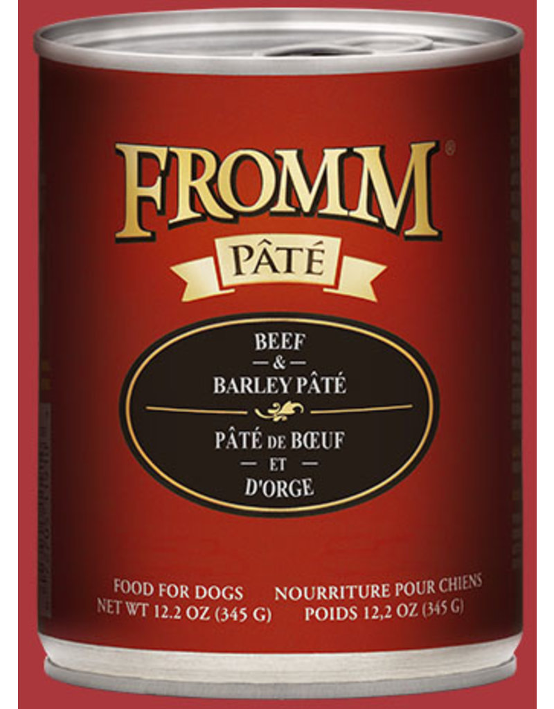 Fromm Fromm Gold Canned Dog Food | Beef & Barley Pate 12.2 oz CASE