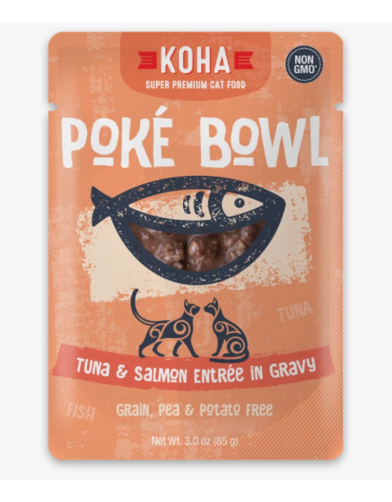 Koha Koha Cat Poke Bowl Tuna & Salmon Pouch 3 oz single