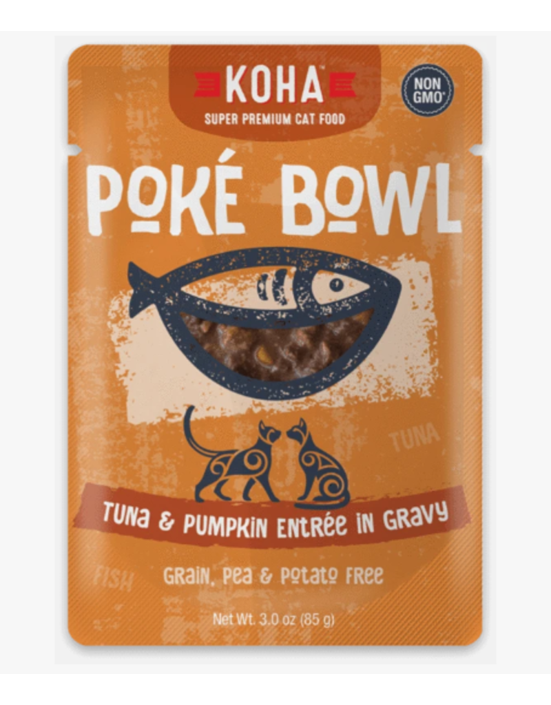 Koha Koha Cat Poke Bowl Tuna & Pumpkin Pouch 3 oz CASE