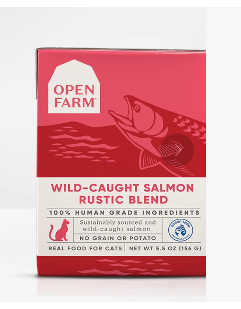 Open Farm Open Farm Cat Rustic Blend Salmon 5.5 oz CASE