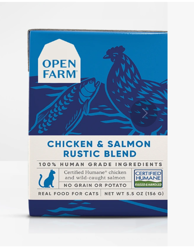 Open Farm Open Farm Cat Rustic Blend Chicken & Salmon 5.5 oz CASE