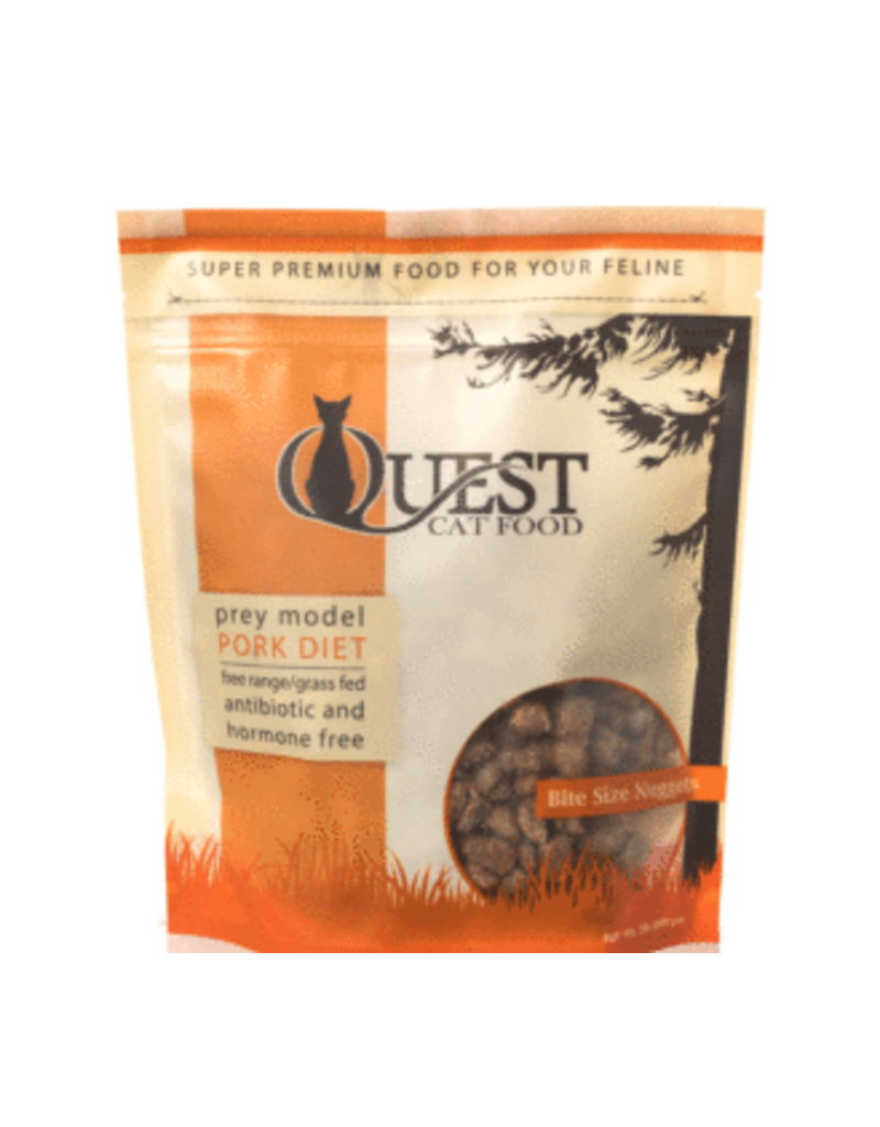 Steve's Real Food The Pet Beastro Steve's Real Food Quest Frozen Cat Nuggets Pork 2 lb For Raw Feeding and High Protein Diets (*Frozen Products for Local Delivery or In-Store Pickup Only. *)