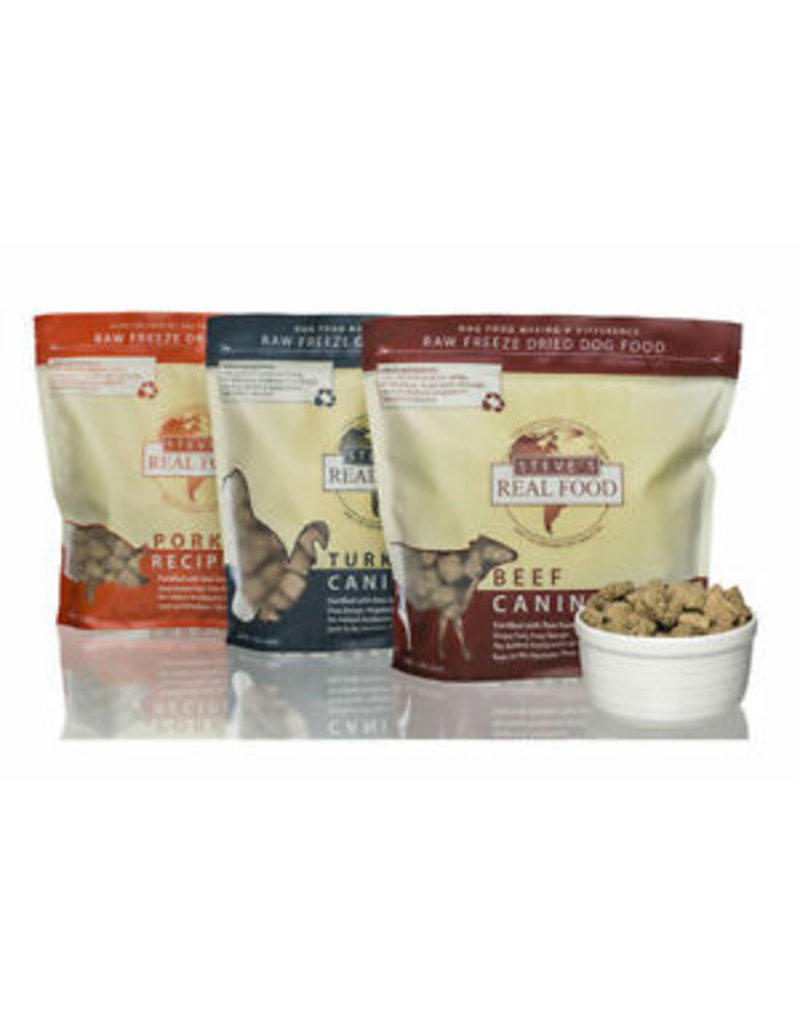 Steve's Real Food The Pet Beastro Steve's Real Food Freeze Dried Dog Food Turkey 20 oz For Raw Feeding and High Protein Diets