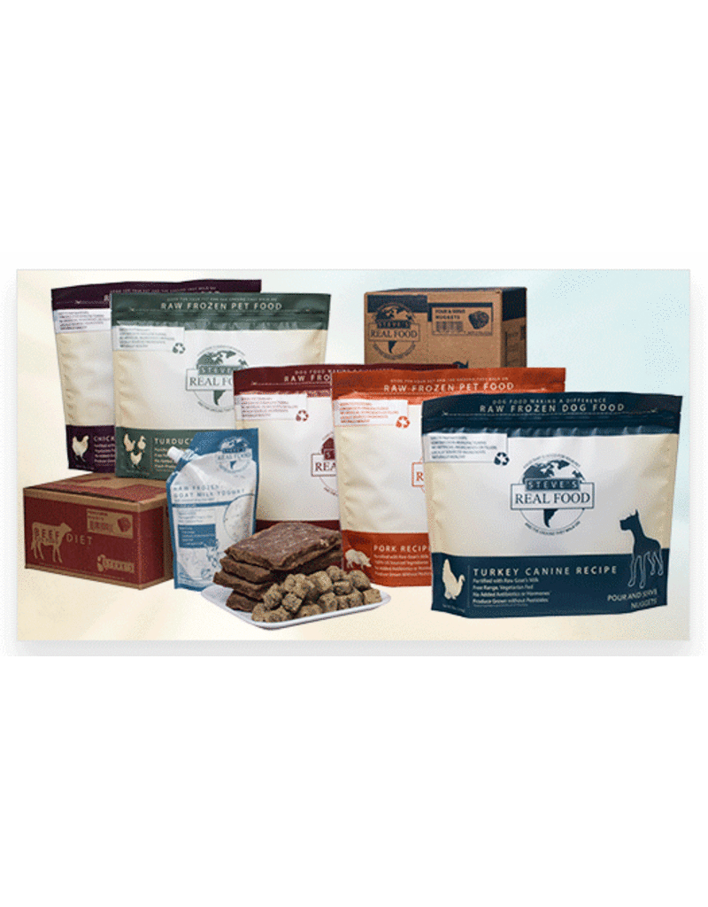 Steve's Real Food Steve's Real Food Frozen B.A.R.F Style Dog & Cat Patties Turkey 20 lbs (*Frozen Products for Local Delivery or In-Store Pickup Only. *)