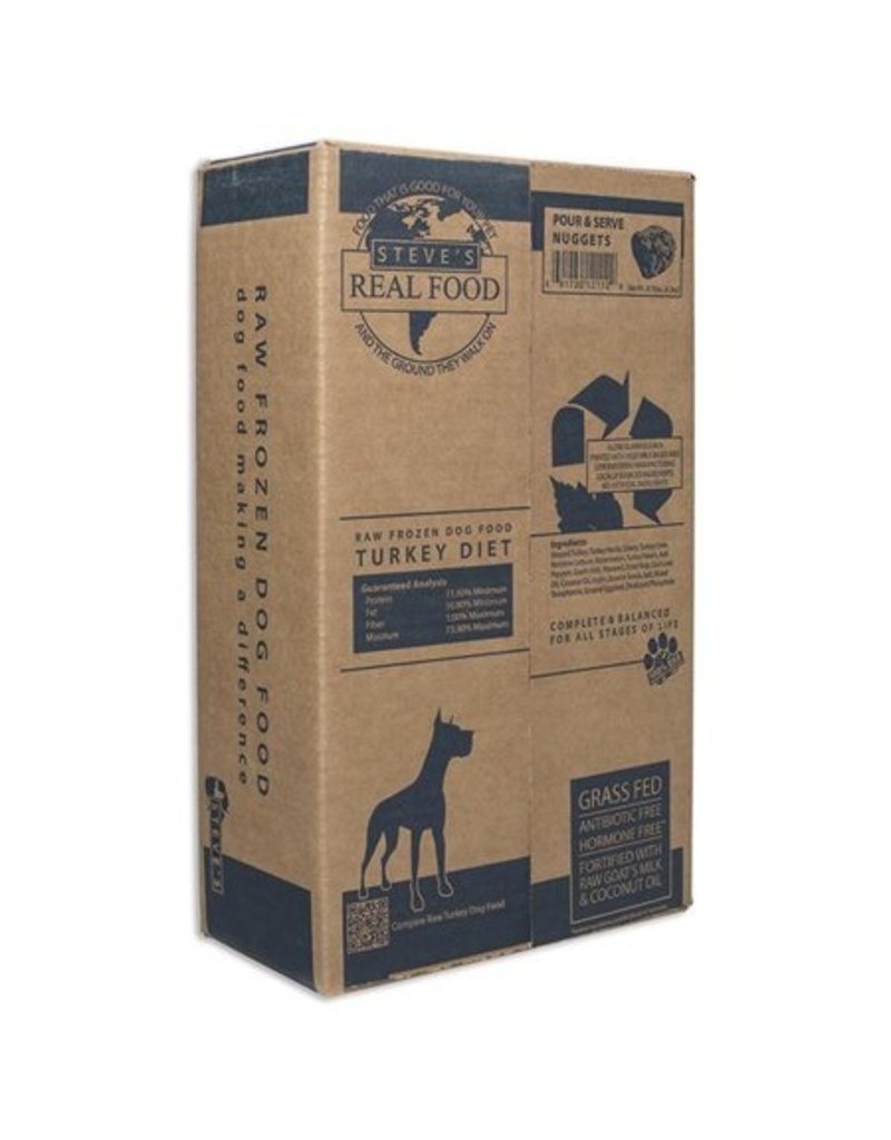 Steve's Real Food Steve's Real Food Frozen B.A.R.F Style Dog & Cat Patties Turkey 20 lbs (*Frozen Products for Local Delivery or In-Store Pickup Only. *)