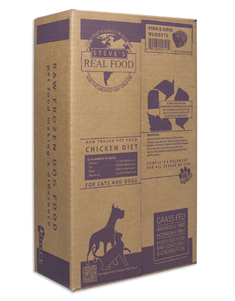 Steve's Real Food Steve's Real Food Frozen B.A.R.F Style Dog & Cat Patties Chicken 20 lbs (*Frozen Products for Local Delivery or In-Store Pickup Only. *)