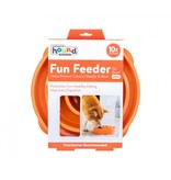 Outward Hound Outward Hound Fun Feeder Mini Swirl Orange