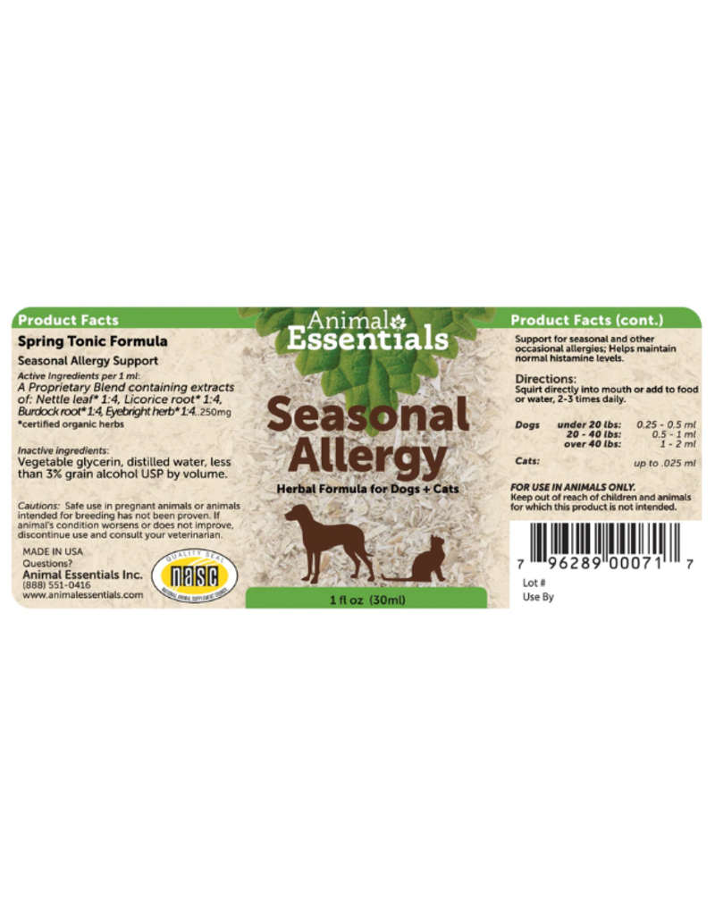 Animal Essentials Animal Essentials Supplements | Seasonal Allergy 2 oz