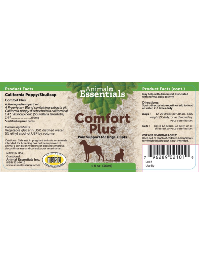 Animal Essentials Animal Essentials Supplements | Comfort Plus 2 oz