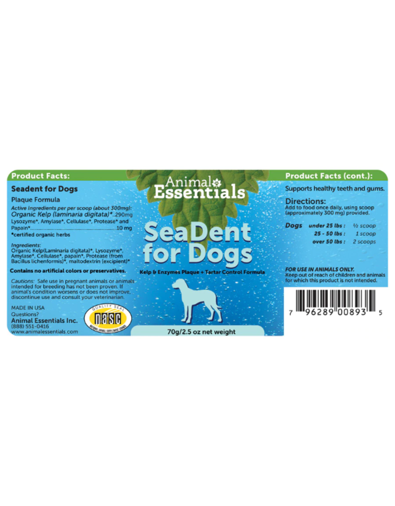 Animal Essentials Animal Essentials SeaDent For Dogs 2.5 oz (70 g)