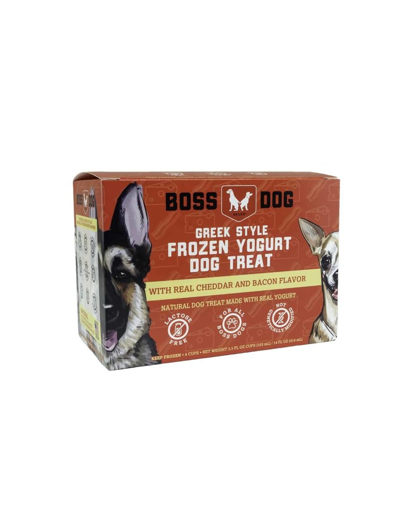 Boss Dog Brand Boss Dog Brand Greek Style Frozen Yogurt | Cheddar & Bacon 4 Cups 14 oz ( *Frozen Products for Local Delivery or In-Store Pickup Only. *)