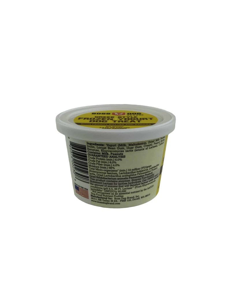 Boss Dog Brand Boss Dog Brand Greek Style Frozen Yogurt | Peanut Butter & Banana 4 Cups 14 oz (*Frozen Products for Local Delivery or In-Store Pickup Only. *)