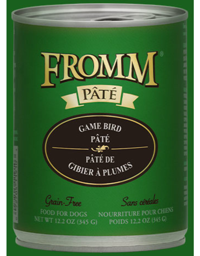 Fromm Gold Canned Dog Food Game Bird Pate Single The Pet Beastro The Pet Beastro
