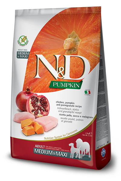 Farmina Grain Free Dog Kibble Pumpkin, Chicken & Pomegranate 5.5