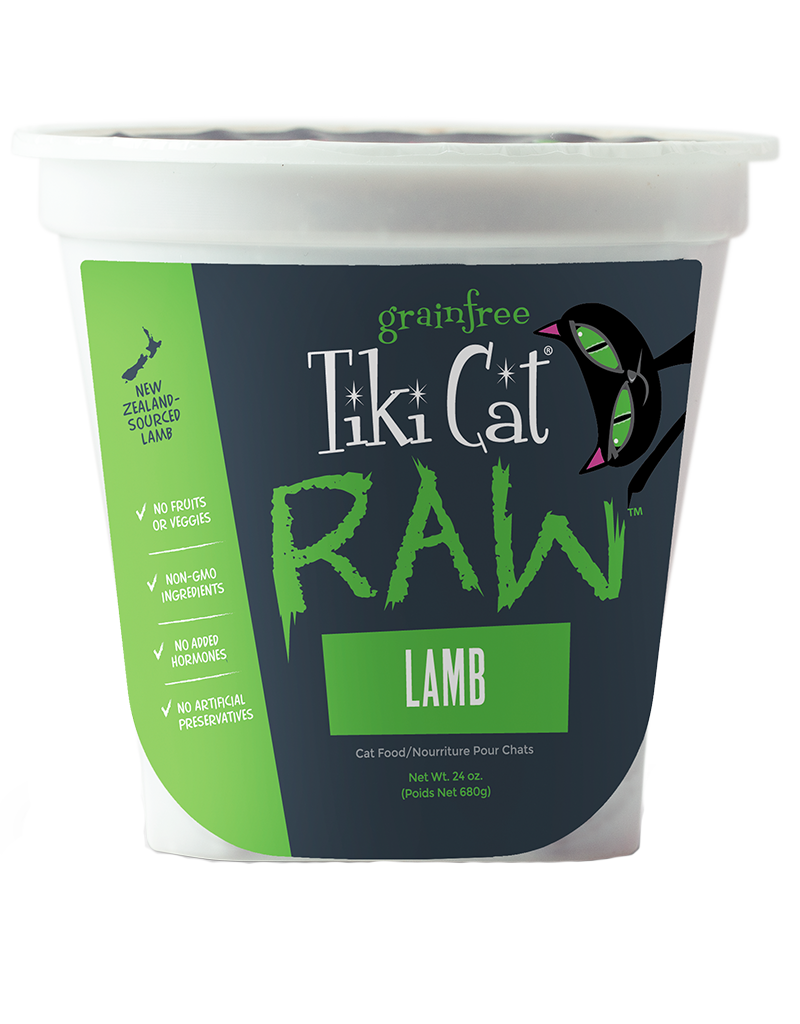 Tiki Cat Tiki Cat Raw Frozen Cat Food CASE | Lamb 24 oz (*Frozen Products for Local Delivery or In-Store Pickup Only. *)
