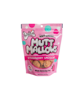 Lazy Dog Cookie Co. Lazy Dog Soft Baked Dog Treats | Mutt Mallows Strawberry Smoochies 5 oz single
