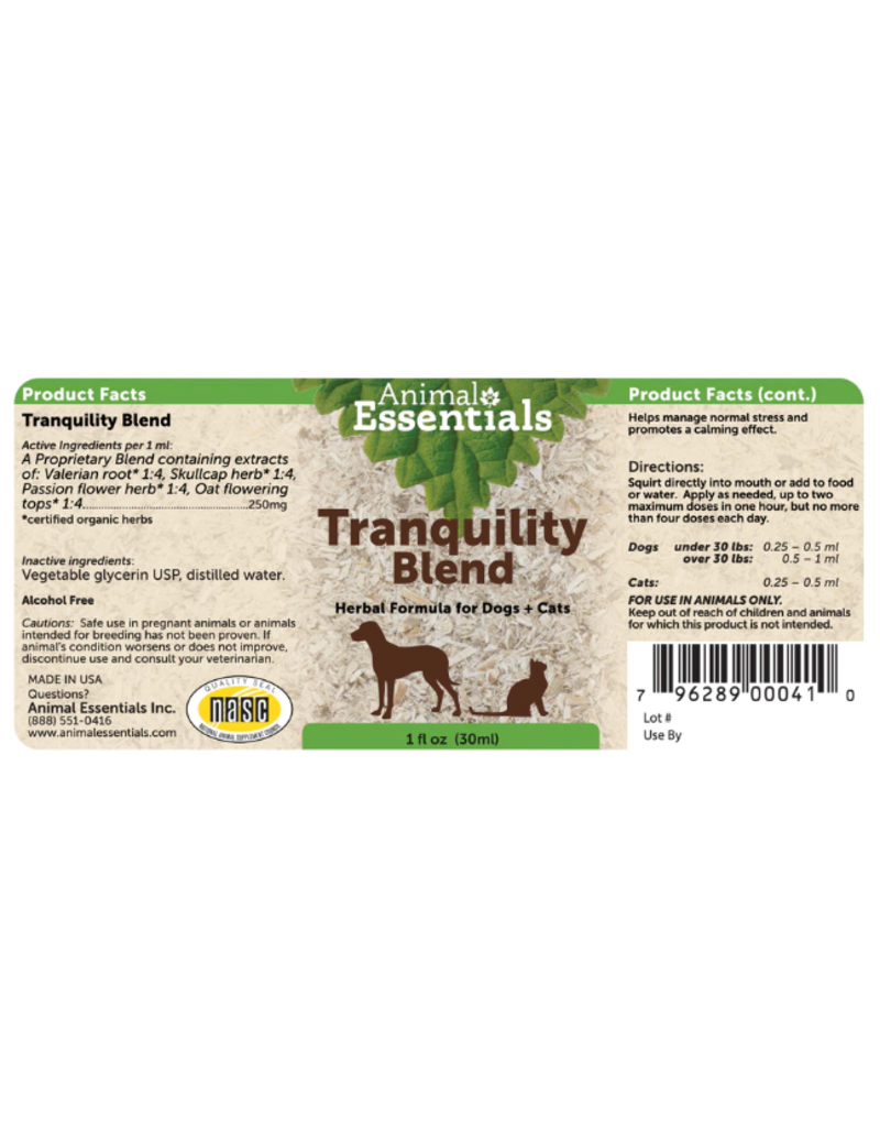 Animal Essentials Animal Essentials Supplements | Tranquility Blend 2 oz