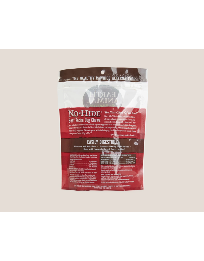 Earth Animal Earth Animal No Hide Dog Chews Beef 4 in 2 pk (2.4 oz)