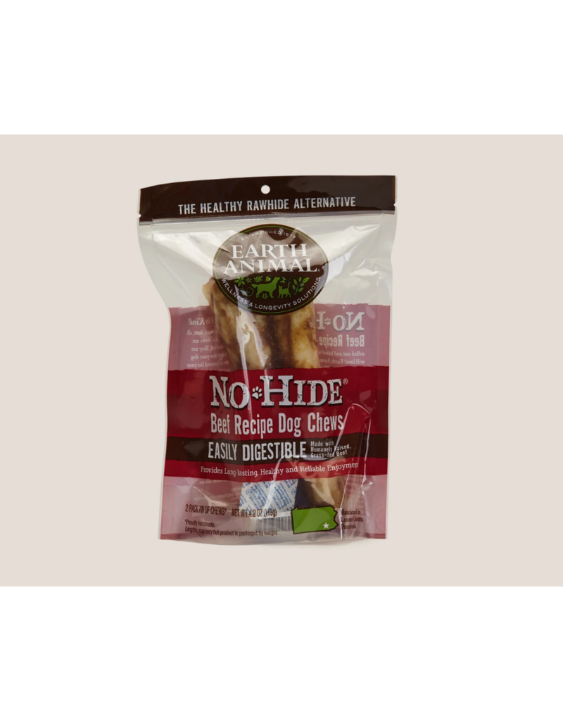 Earth Animal Earth Animal No Hide Dog Chews Beef 7 in 2 pk (4.2 oz)