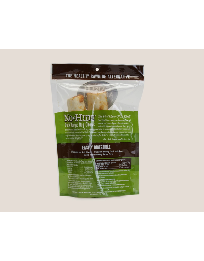 Earth Animal Earth Animal No Hide Dog Chews Pork 7 in 2 pk (4.2 oz)