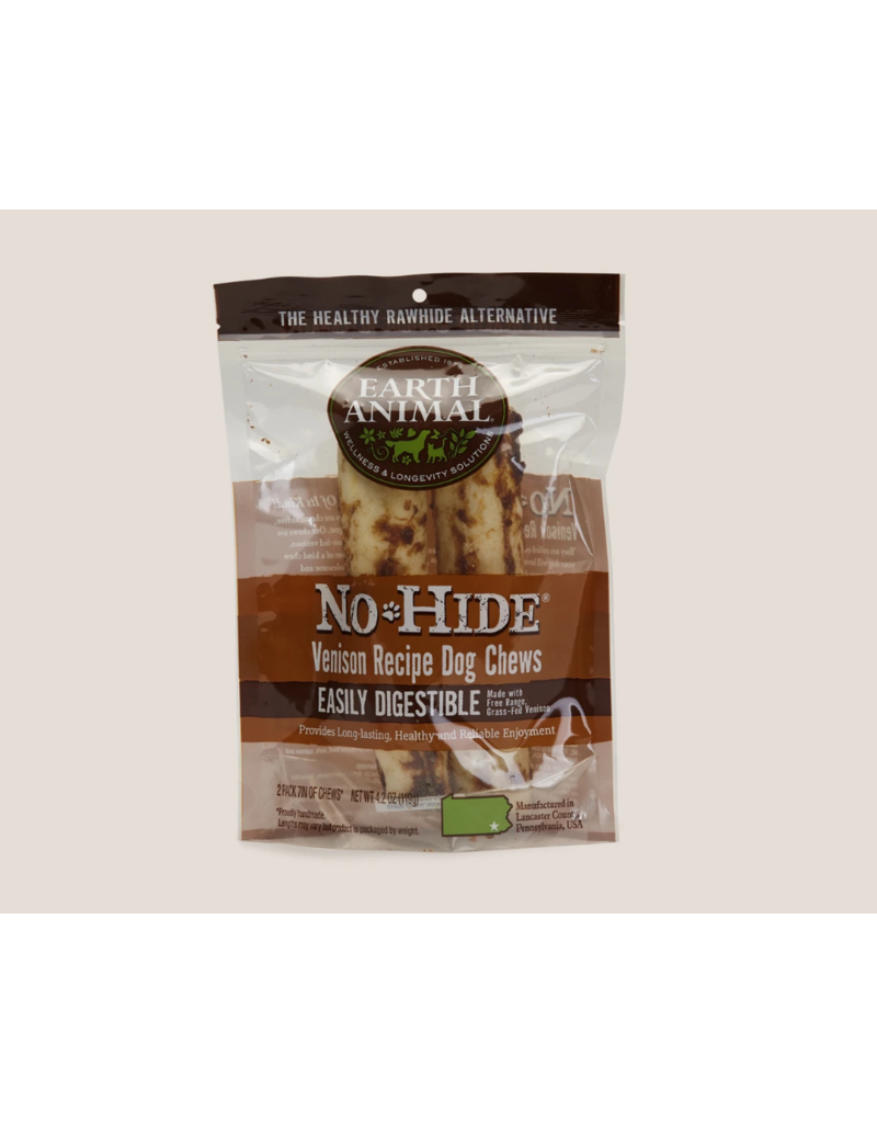 Earth Animal Earth Animal No Hide Dog Chews Venison 7 in 2 pk (4.2 oz)