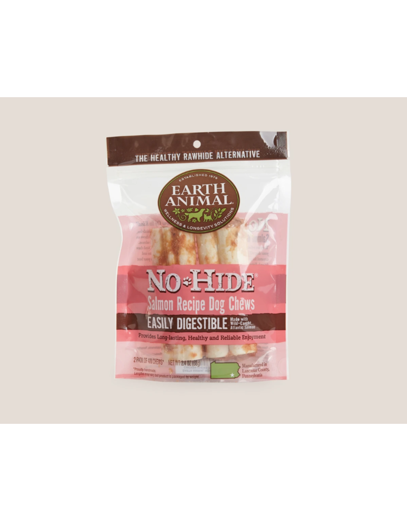 Earth Animal Earth Animal No Hide Dog Chews Salmon 4 in 2 pk (2.4 oz)