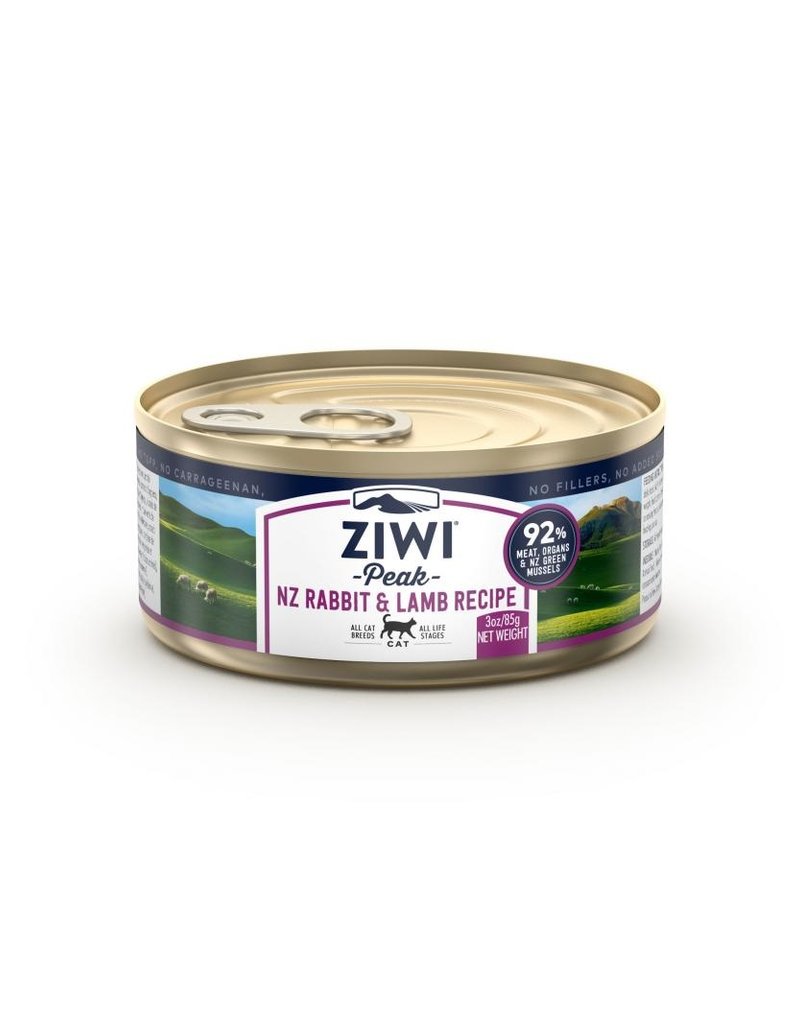 Ziwipeak ZiwiPeak Canned Cat Food Rabbit & Lamb 3 oz CASE