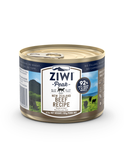 Ziwi Peak Canned Wet Cat Food, Beef 6.5 oz - The Pet Beastro