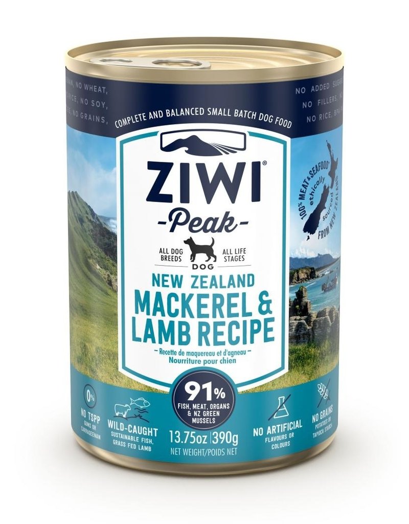 Ziwipeak ZiwiPeak Canned Dog Food Mackerel & Lamb 13.75 oz single