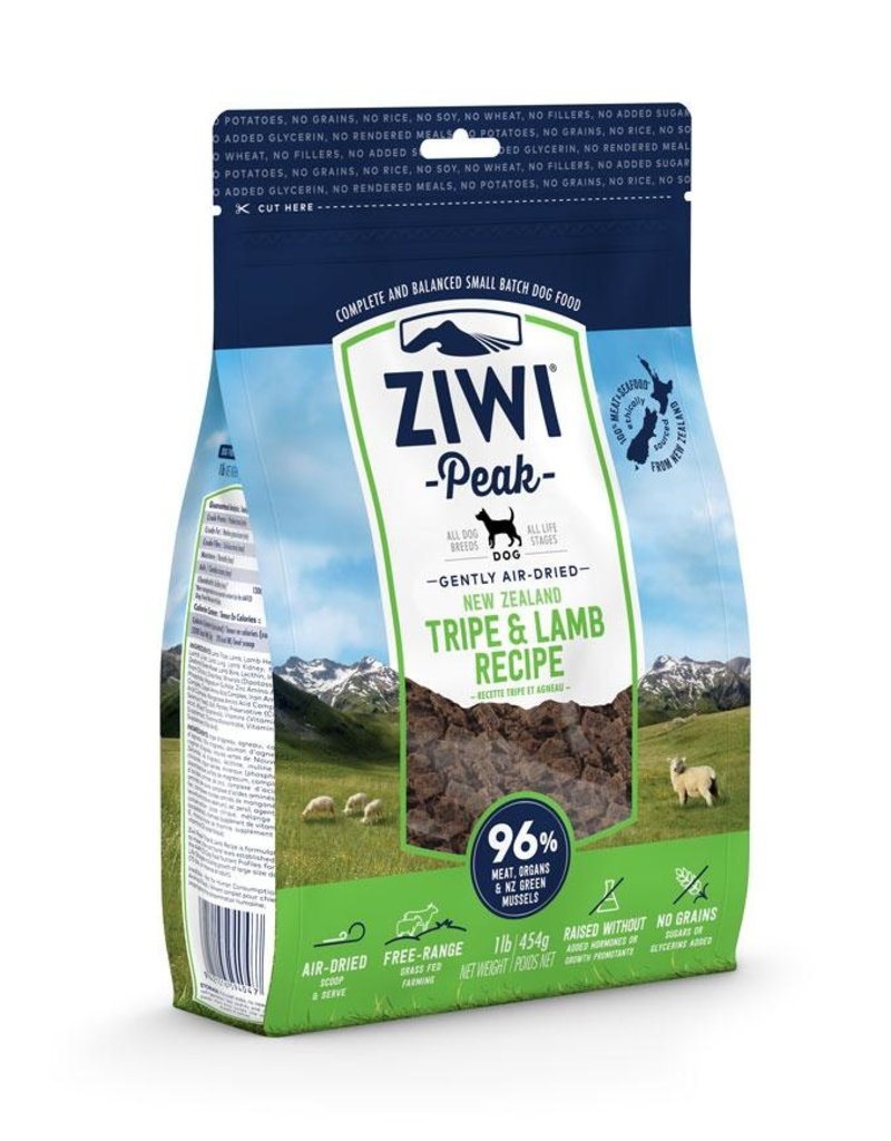 Ziwipeak ZiwiPeak Air-Dried Dog Food Tripe & Lamb 1 lb