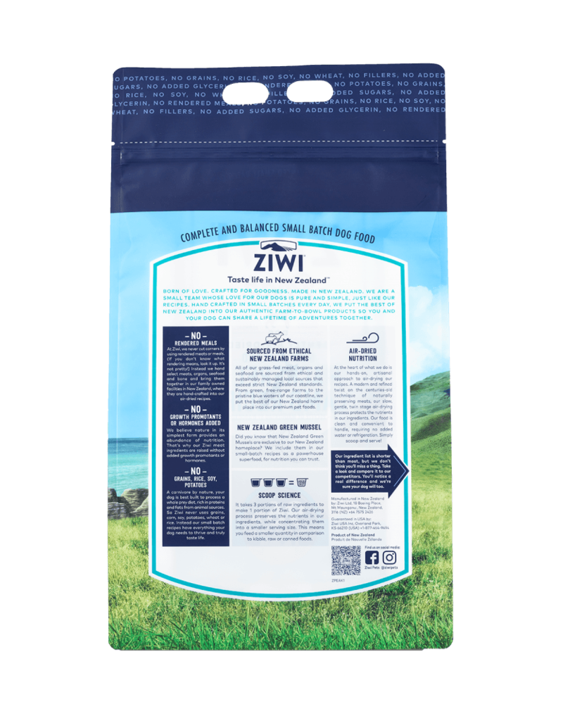 Ziwipeak ZiwiPeak Air-Dried Dog Food Mackerel & Lamb 1 lb