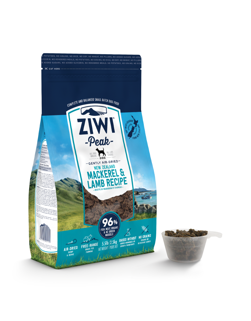Ziwipeak ZiwiPeak Air-Dried Dog Food Mackerel & Lamb 2.2 lb