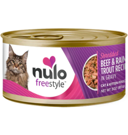 Nulo Nulo FreeStyle Canned Cat Food | Shredded Beef & Trout 3 oz CASE